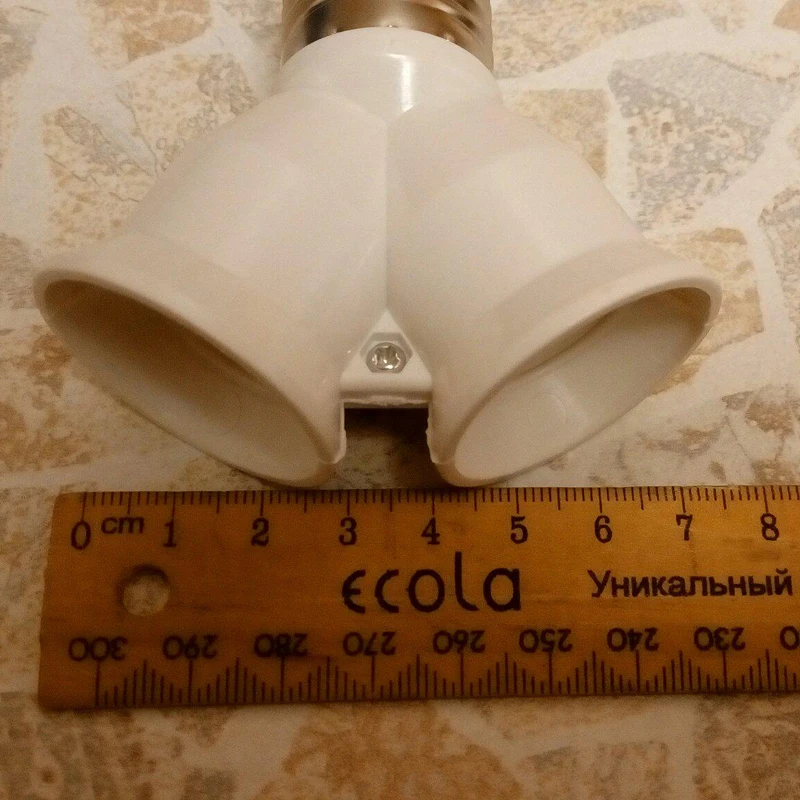 

Screw E27 LED Base Light Lamp Bulb Socket 1 to 2 Splitter Adapter