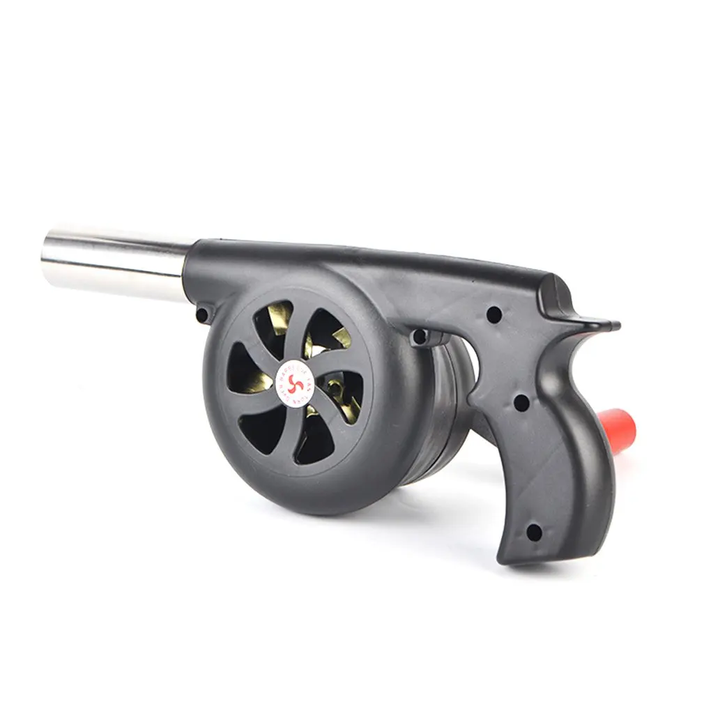 Large Outdoor Hand-Cranked Combustion Blower Manual Barbecue Picnic Camping Fire-supporting Hairdryer Outdoor BBQ Cooking