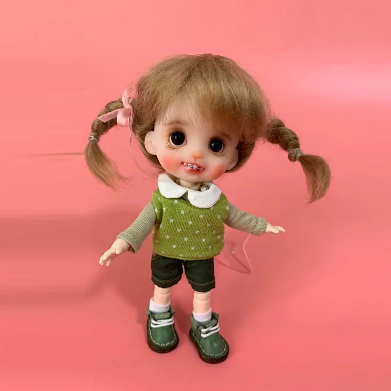 Ob11 Детская Одежда BJD девочка голова GSC простой жилет мягкая глина рука Кукла тело