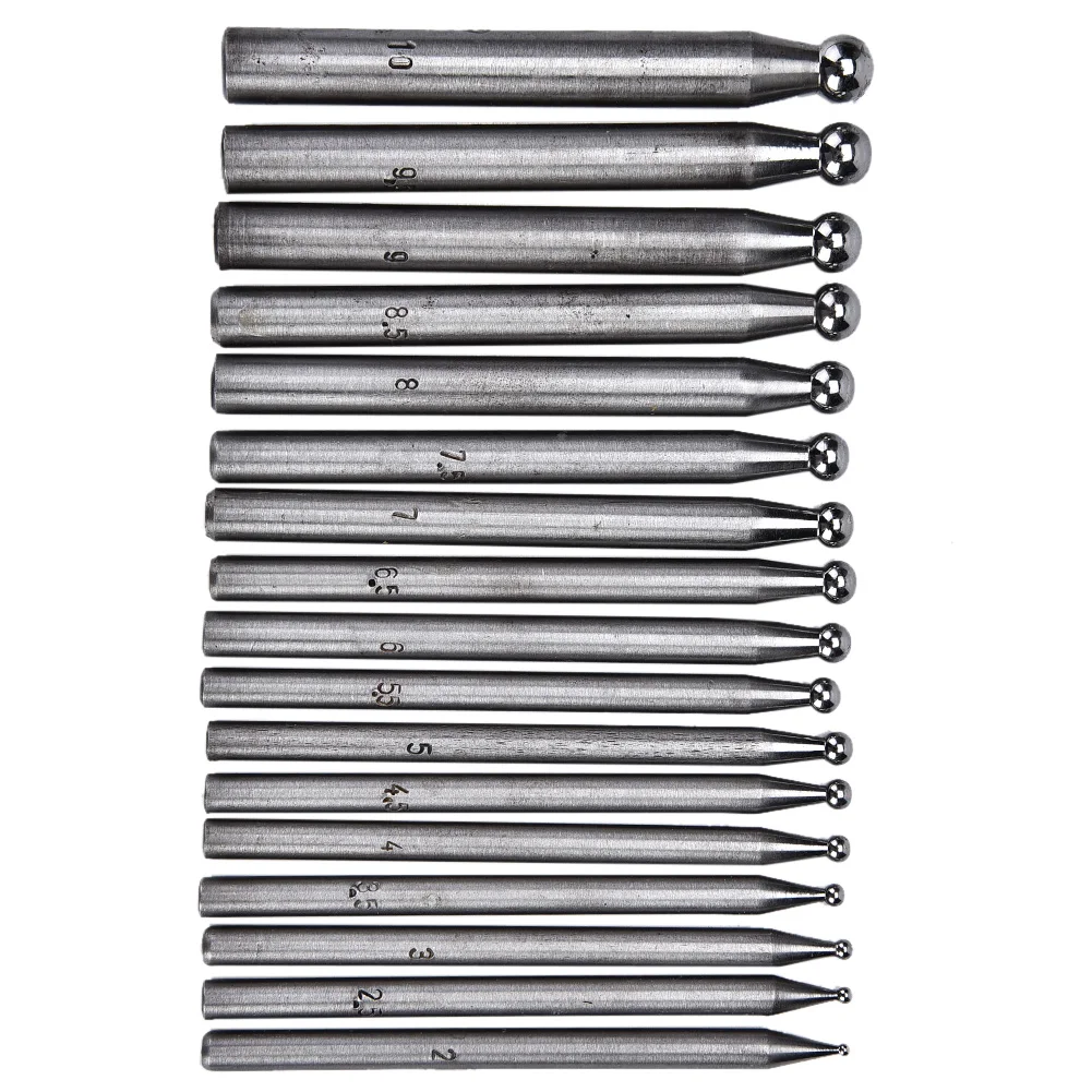 17 шт. Dapping Блок удары гравировальные станки для ювелирных бусы колокольчик