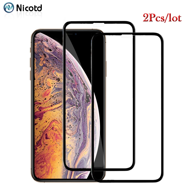 2Pcs Full Tempered Glass For iPhone 13 Pro XS MAX XR 11 3D Full cover For iPhone 12 Pro Max XR XS Screen Protector Film 13 2021