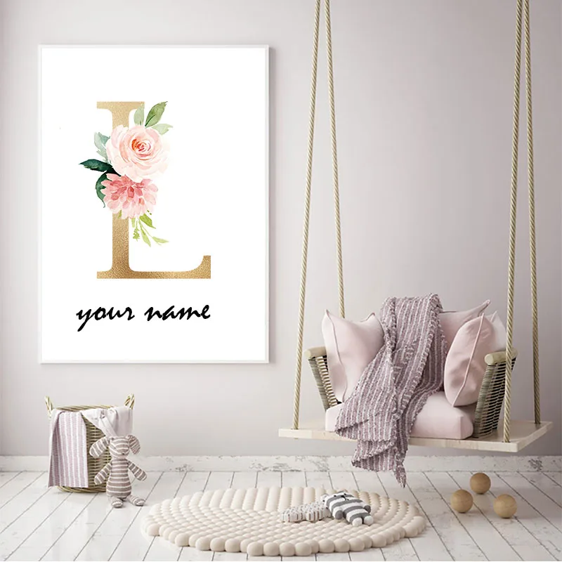 Скандинавский современный мультфильм Луна Кролик для девочек карусель Холст