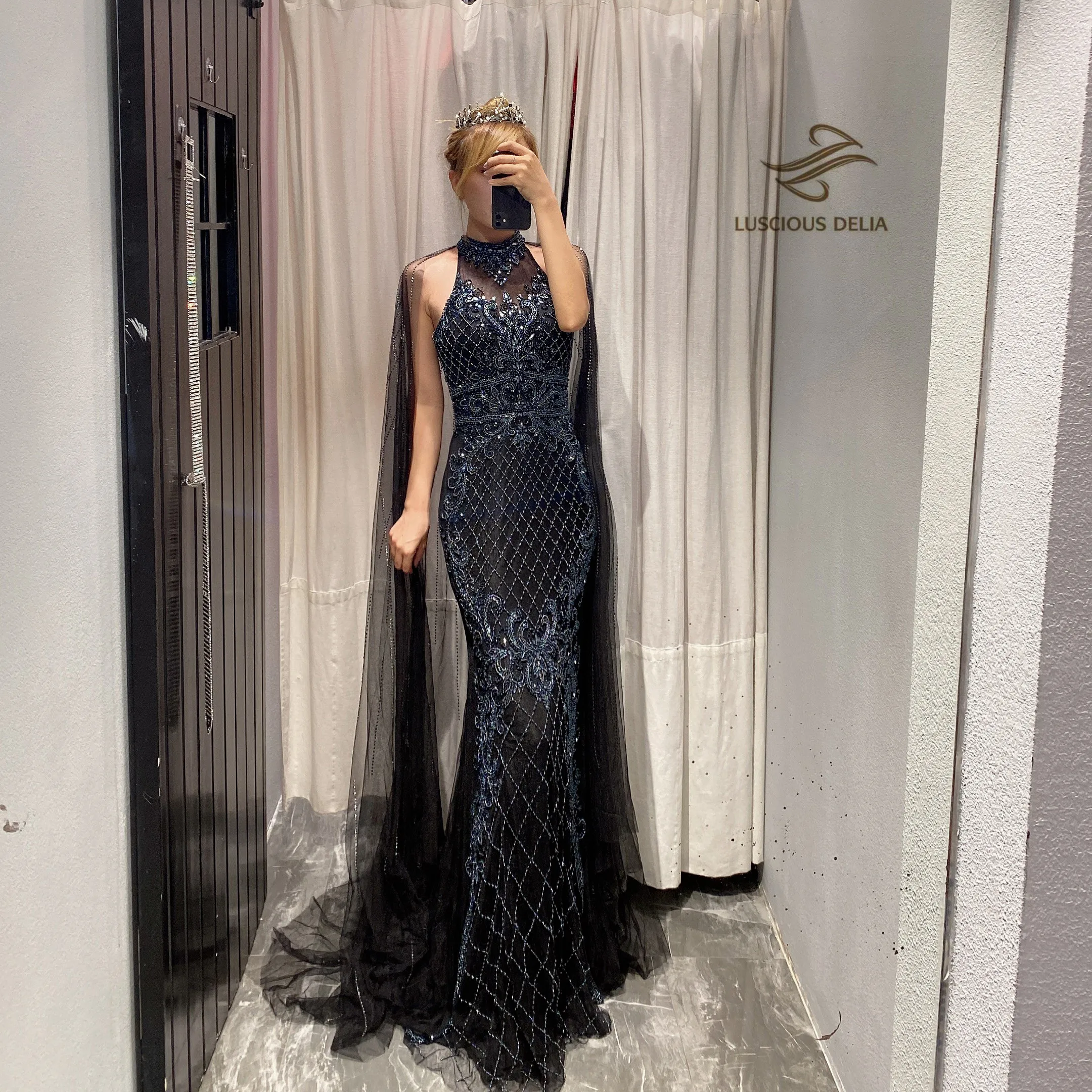 

Роскошные вечерние платья принцессы с бусинами; 2020New style; Элегантные вечерние платья с русалочкой