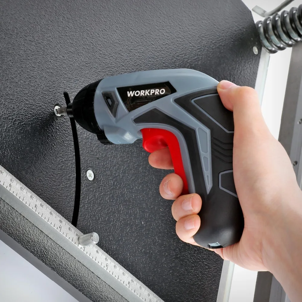 WORKPRO 3,6 V USB Беспроводная электрическая отвертка Бытовая перезаряжаемая литий-ионная отвертка