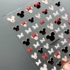 5D Disney аксессуары для ногтей мультфильм наклейки для ногтей Дональд Дак Звезда Дрю Микки украшения для ногтей DIY наклейки наклейки