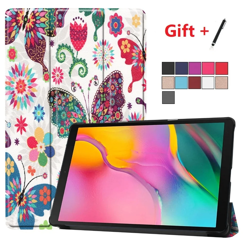 Чехол для планшета Samsung Galaxy Tab A 10 1 искусственная кожа складной чехол 2019 с