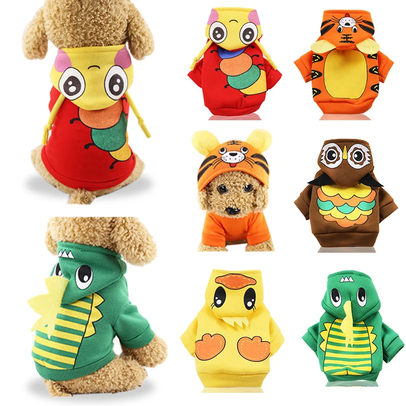 

Cartoon Dogs Clothes For Spitz Pomeranian Clothes Funny Small Dogs Hoodies Cosplay Pets Clothes For Dogs Sweatshirt Cute Puppy