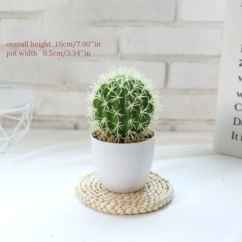 Декоративный кактус искусственные растения зелень в горшке для вечевечерние