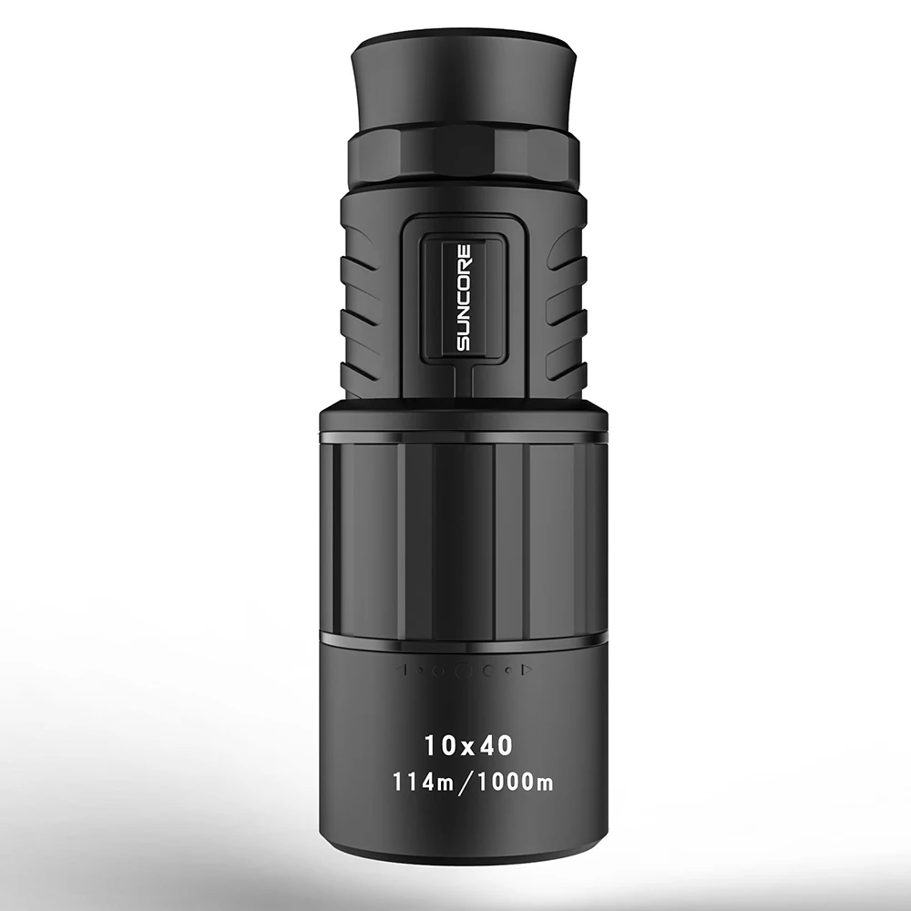 10x40 высококачественный монокуляр с высоким увеличением, мощный телескоп для профессиональной военной, туристической и охотничьей оптики.