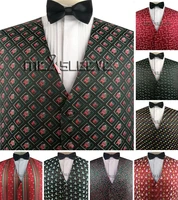 hand made tailored woven microfiber christmas waistcoat for man or woman