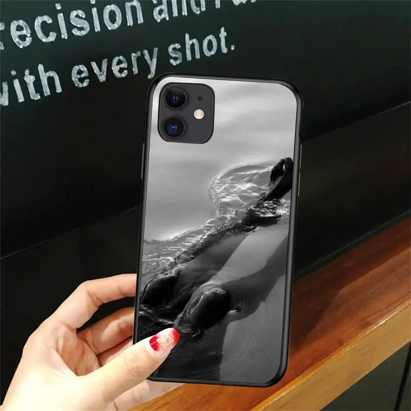 

Black Fashion Art Phone Case For Iphone 6 6s 7 8plus X Xr 11 12 Mini Pro Max Nax Fundas Cover