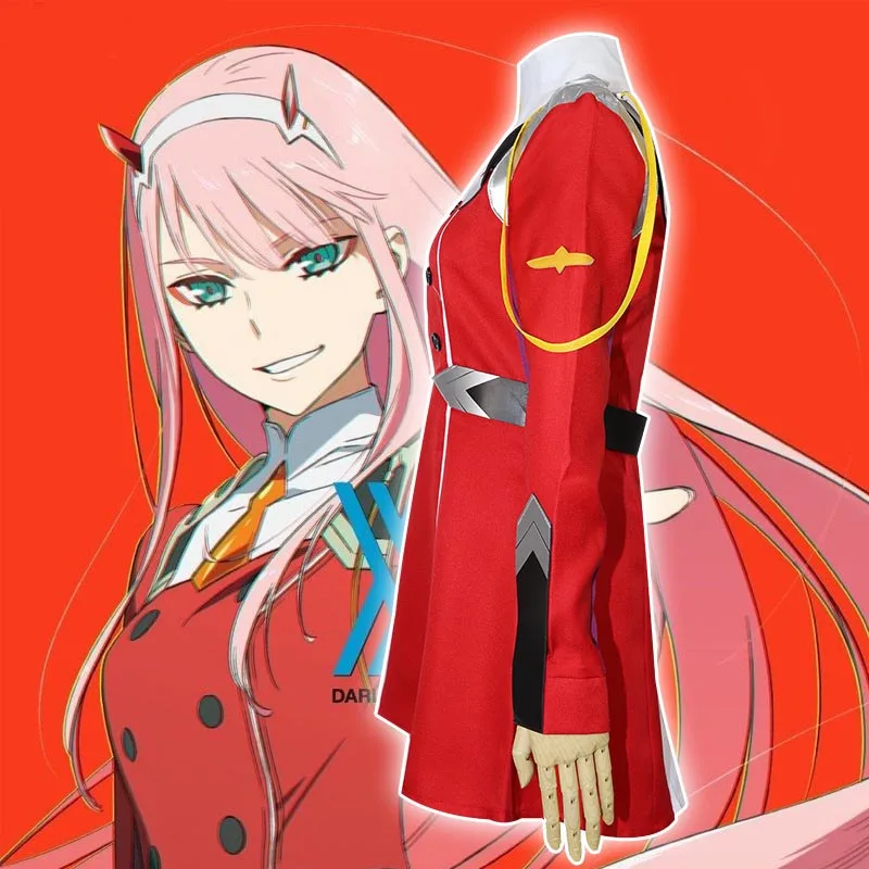 Костюм для косплея DFXX из аниме любимый в Фране 02 Zero Two женский полный комплект