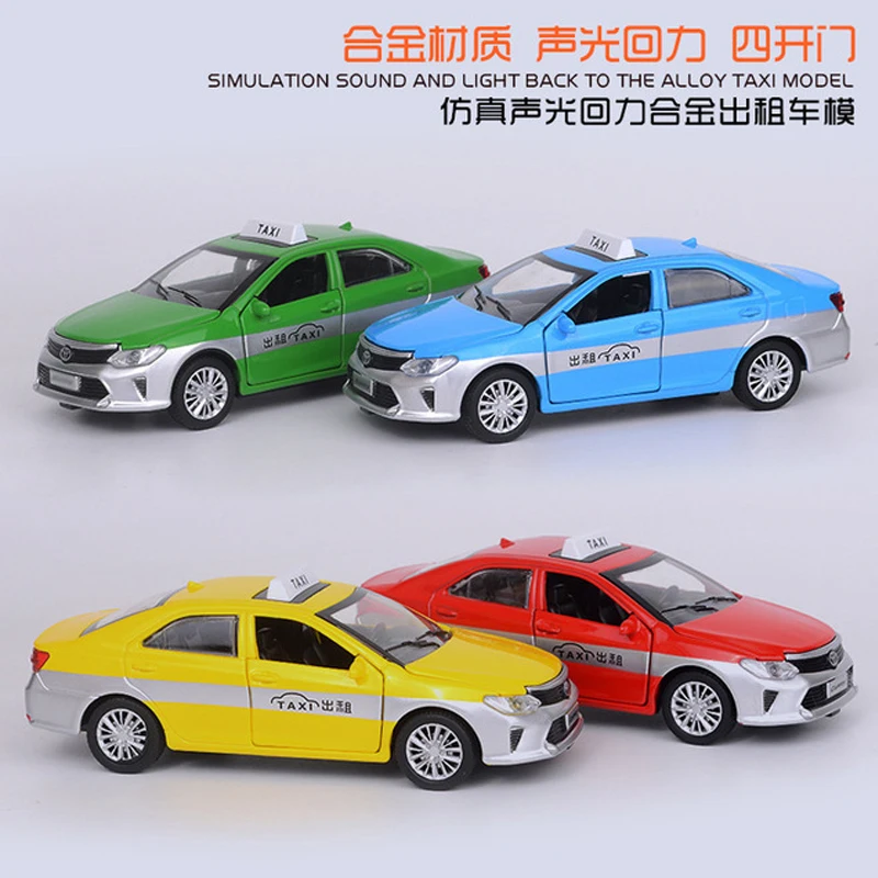 

Nicce 1:32 Toyota Taxi Alloy Car Model Kids Car Simulation Metal Toy Cars Light Sound Pull Back Scale Car Miniatur Boy Gifts