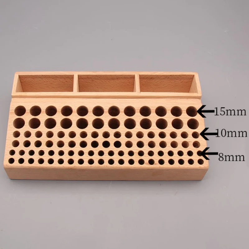 

Rubber Wood Integrated Material Wood Leather Diy Tool/Woodworking Diy Tool Wooden Leathercraft Tools Rack Stand Leather Craft St