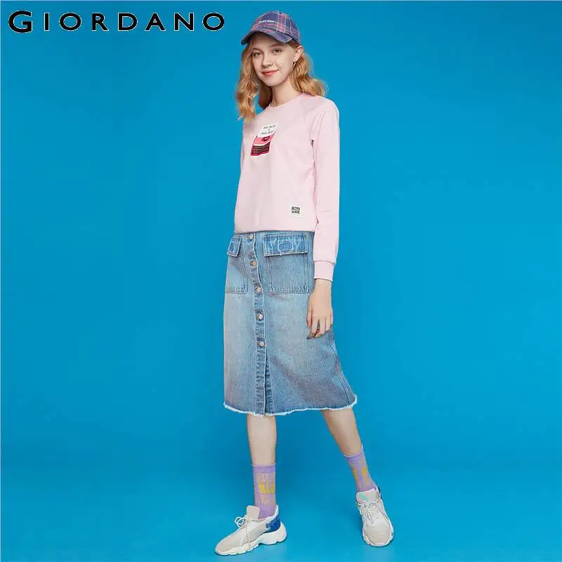 Женская джинсовая юбка на пуговицах с множеством карманов | одежда