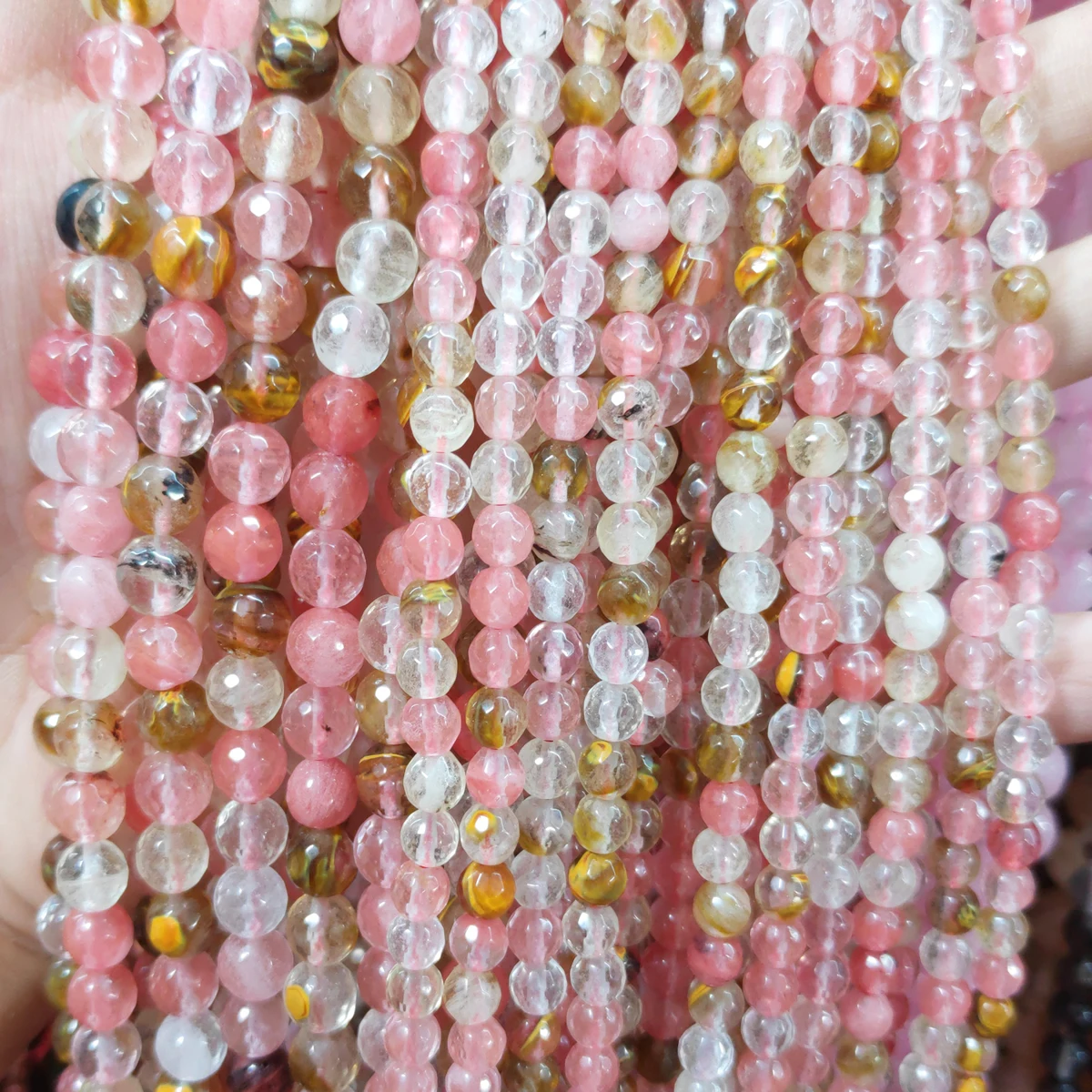 

High Quality Natural stone Beaded 4/6/8/10/12mm Round Isolation loose bead for Jewelry Making DIY Necklace Bracelets Accessories