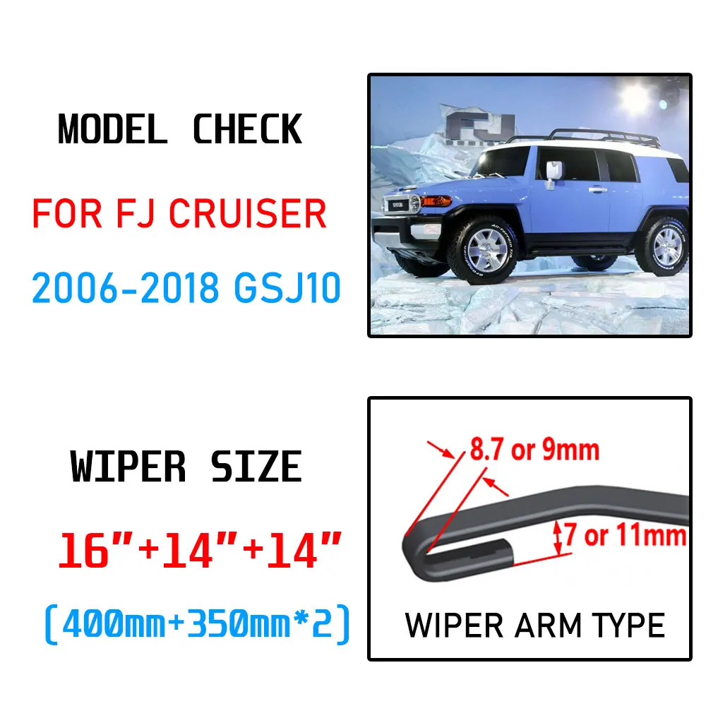 Для Toyota FJ Cruiser GSJ10 2006 ~ 2018 аксессуары переднего лобового стекла автомобиля