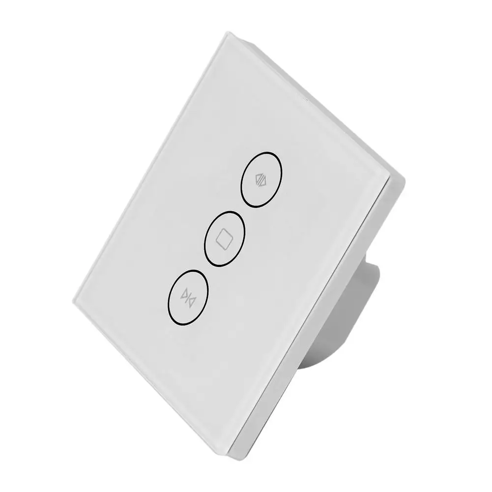 

100-240V Electrical Blinds Smart WiFi Curtain Switch 750 Degree Flame Retardant ABS Touch APP Voice Control 50HZ-60HZ