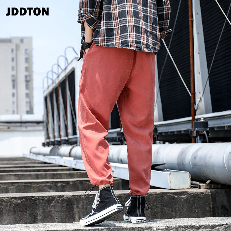 Мужские свободные брюки JDDTON тонкие спортивные штаны для бега Повседневная