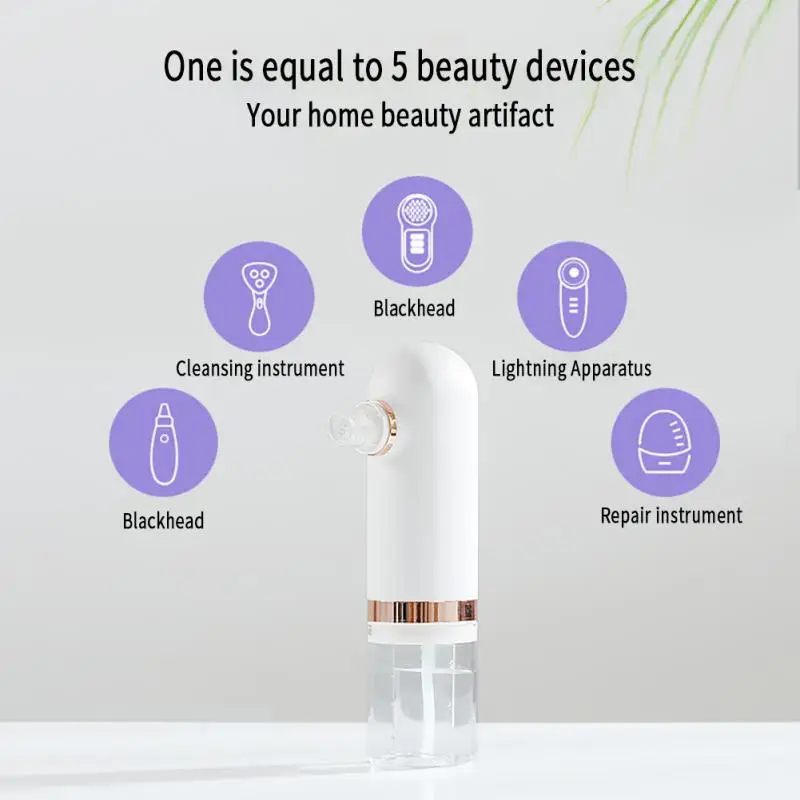 

1 Pcs Blackhead Suction Beauty Instrument Facial Cleaner Pore Grease Electric Blackhead Suction Device Beauty Skin Care Tool