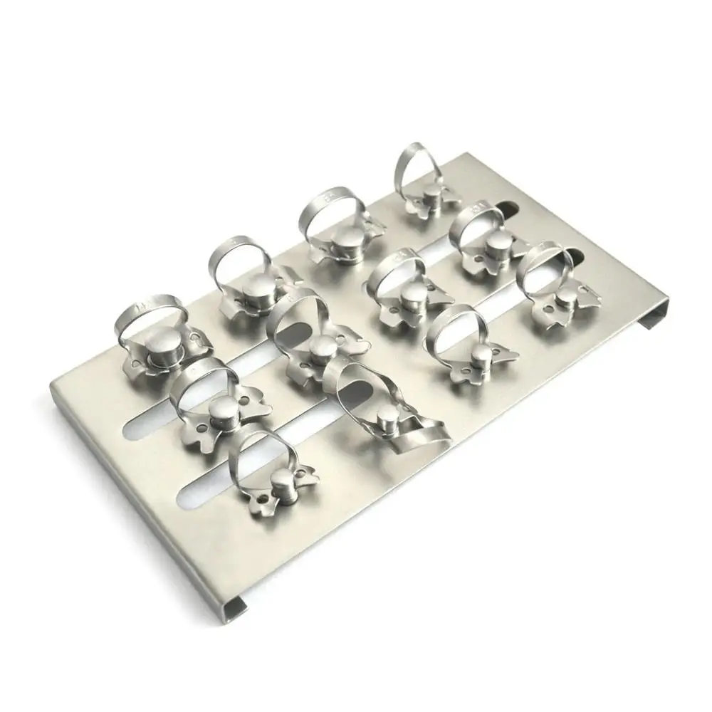 ENDODONTIC DENTAL RUBBER DAM CLAMPS HOLDING TRAY WITH 12Pcs Rubber Dam Clamps RESTORATIVE | Красота и здоровье
