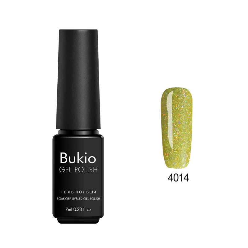 4014 Bukio Salon Блестящий неоновый лак для ногтей здоровый экологичный эмалированный гель Lucky Star неоновая серия блестящие гибридные лаки для ногтей - Цвет: 4014