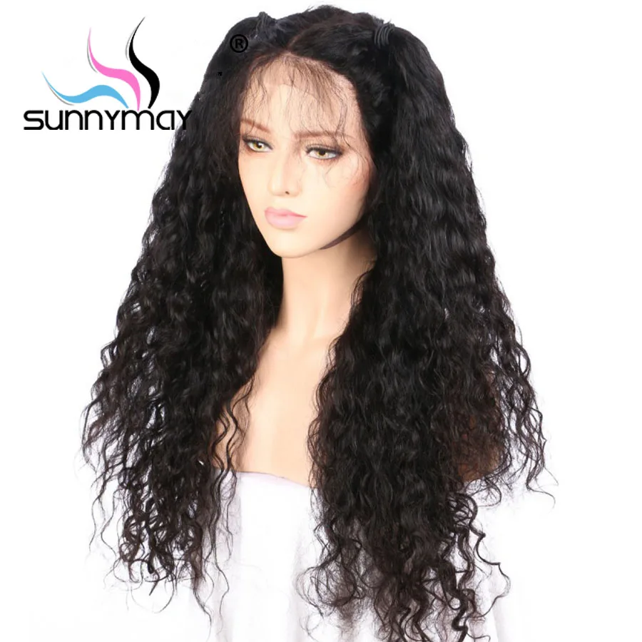 Sunnymay 13x4 кудрявые человеческие волосы парики 150% Remy кружевные передние с детскими