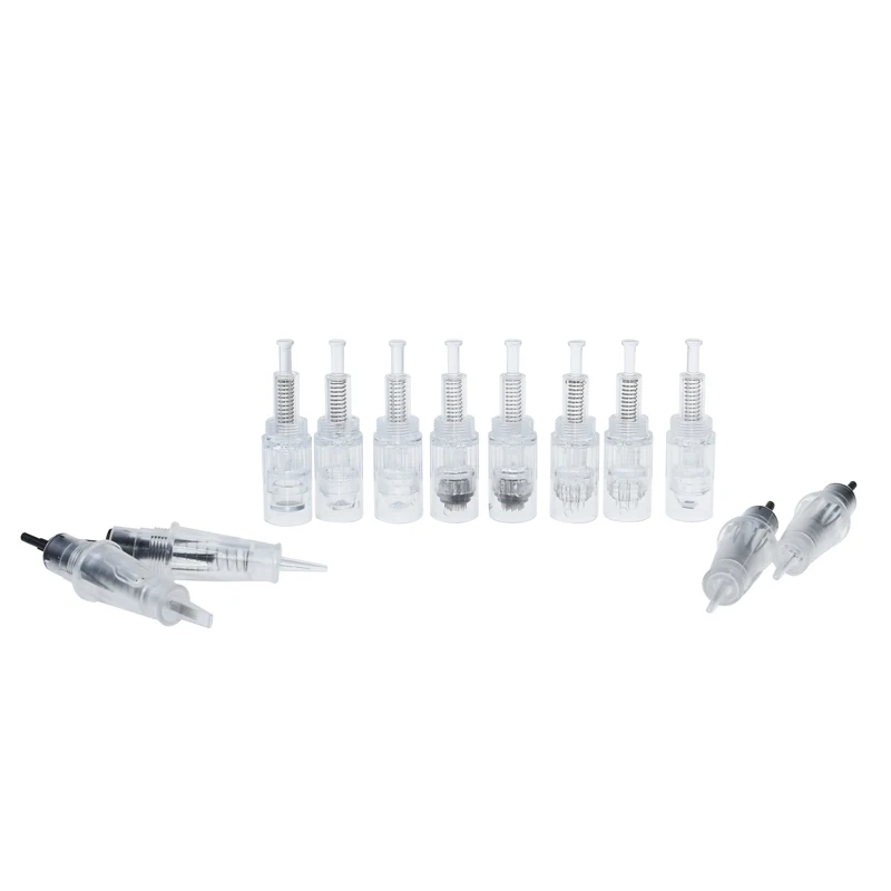 30 шт. микроиглы для автоматической дермапены винтовой картридж круглые Dr. Pen