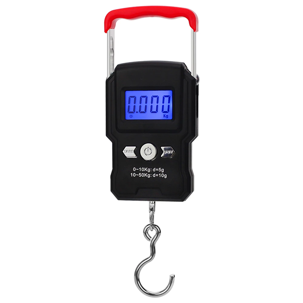 

Fishing Scale Electronic Digital Scale 110LB 50KG Hanging Hook Scale LCD Screen Portable Weighing Scales Pesca Tackle