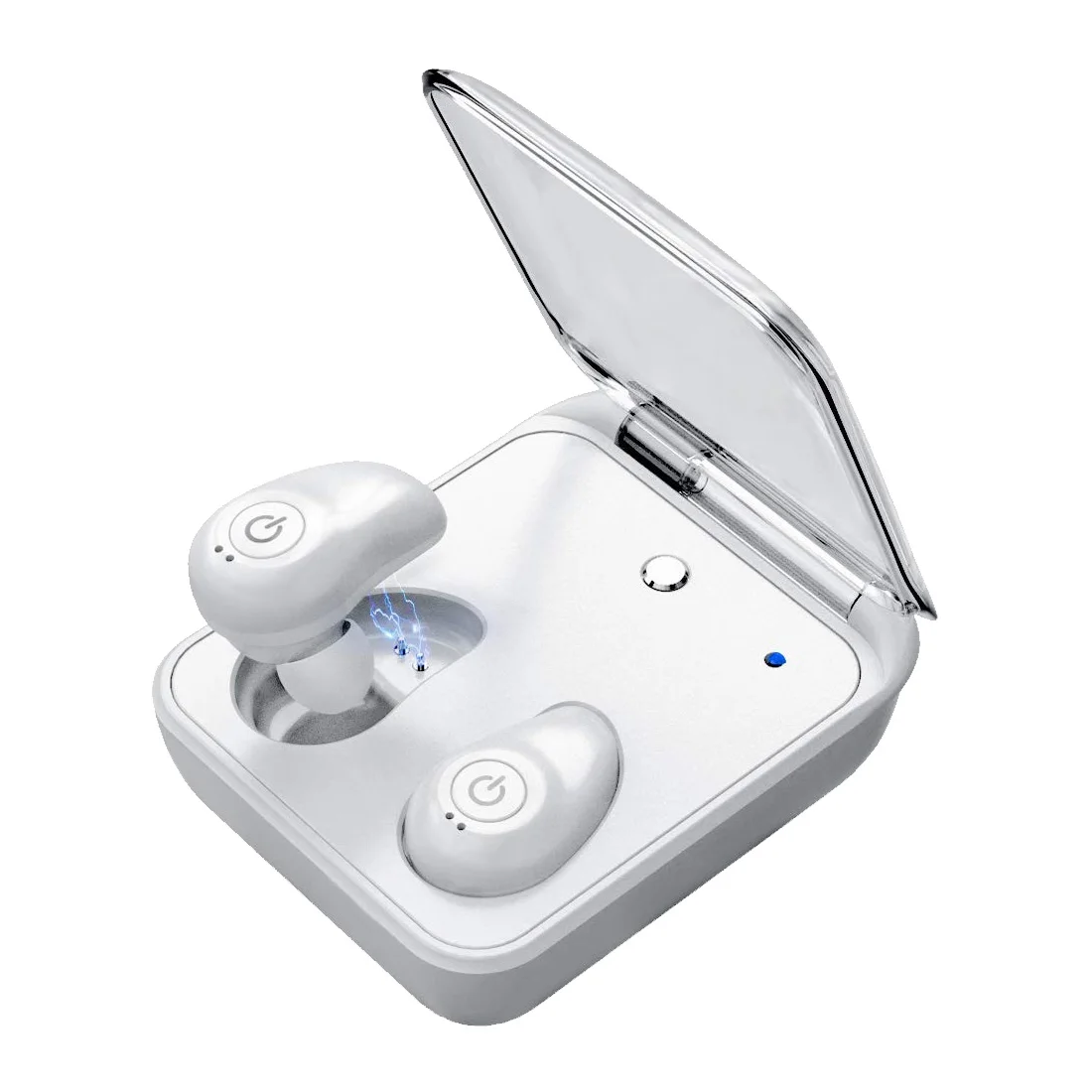 white Беспроводные наушники Bluetooth 5,0 наушники настоящая Водонепроницаемая стереогарнитура 2000 мАч power Bank Зарядка телефона для iPhone Sony, Nokia - Цвет: white
