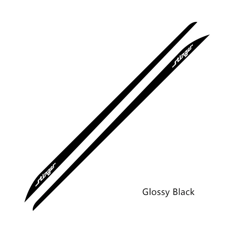 

Наклейка на боковую дверь автомобиля для KIA Stinger, украшение для кузова автомобиля, Виниловая наклейка, гоночные спортивные полосы, автомобильные аксессуары