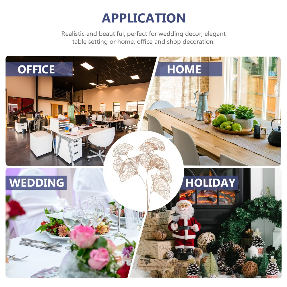 

2pcs Simulation Ornament Simulation Plant Wedding Decoration Photography Props