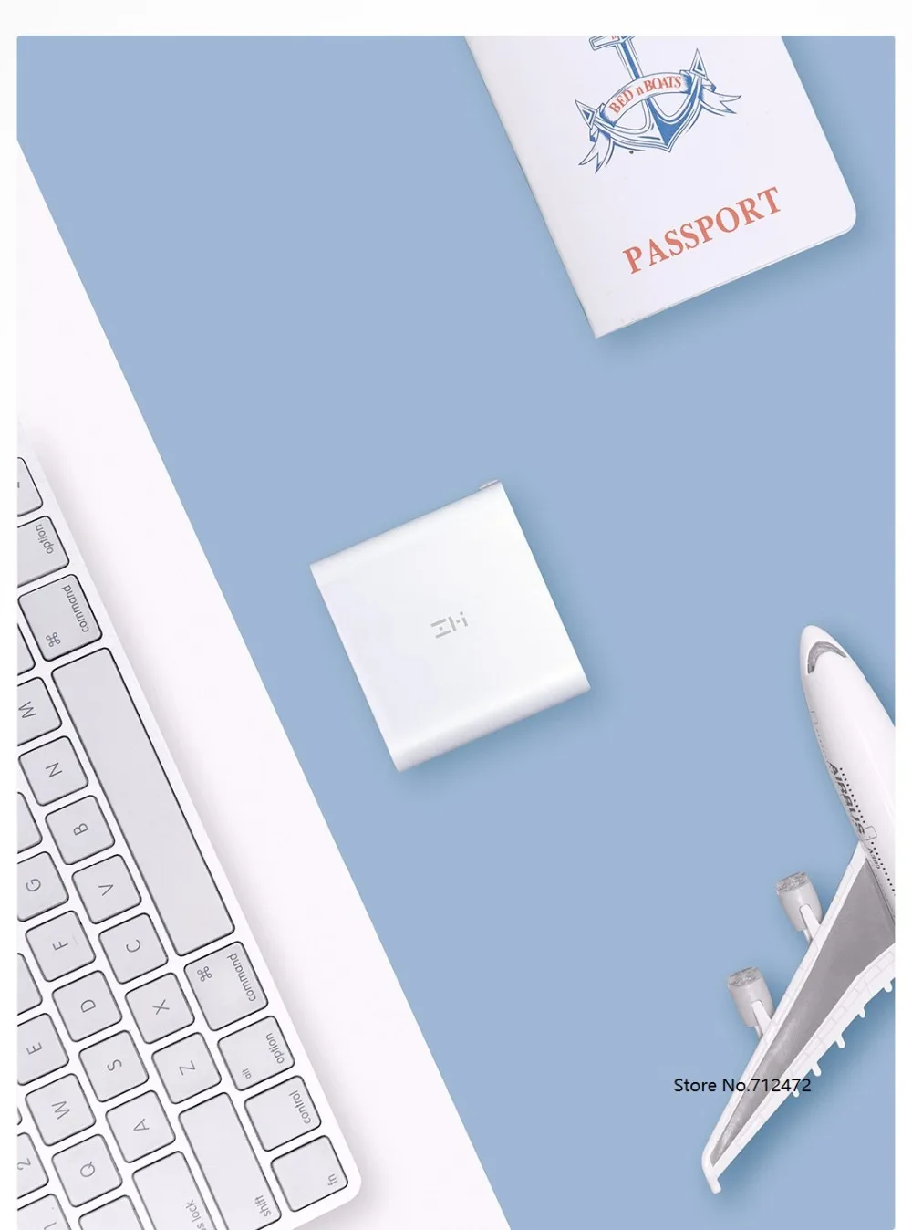 Xiaomi ZMI USB зарядное устройство 65 Вт 3 порта умный выход тип-c 45 Вт USB-A 20 Вт Световой индикатор с 1,5 м USB-C кабель для передачи данных