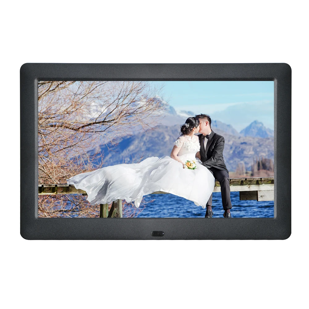 Ips 10 дюймовая цифровая фоторамка Full-View Экран фотоальбом 1280*800 часы календарь видео плеер