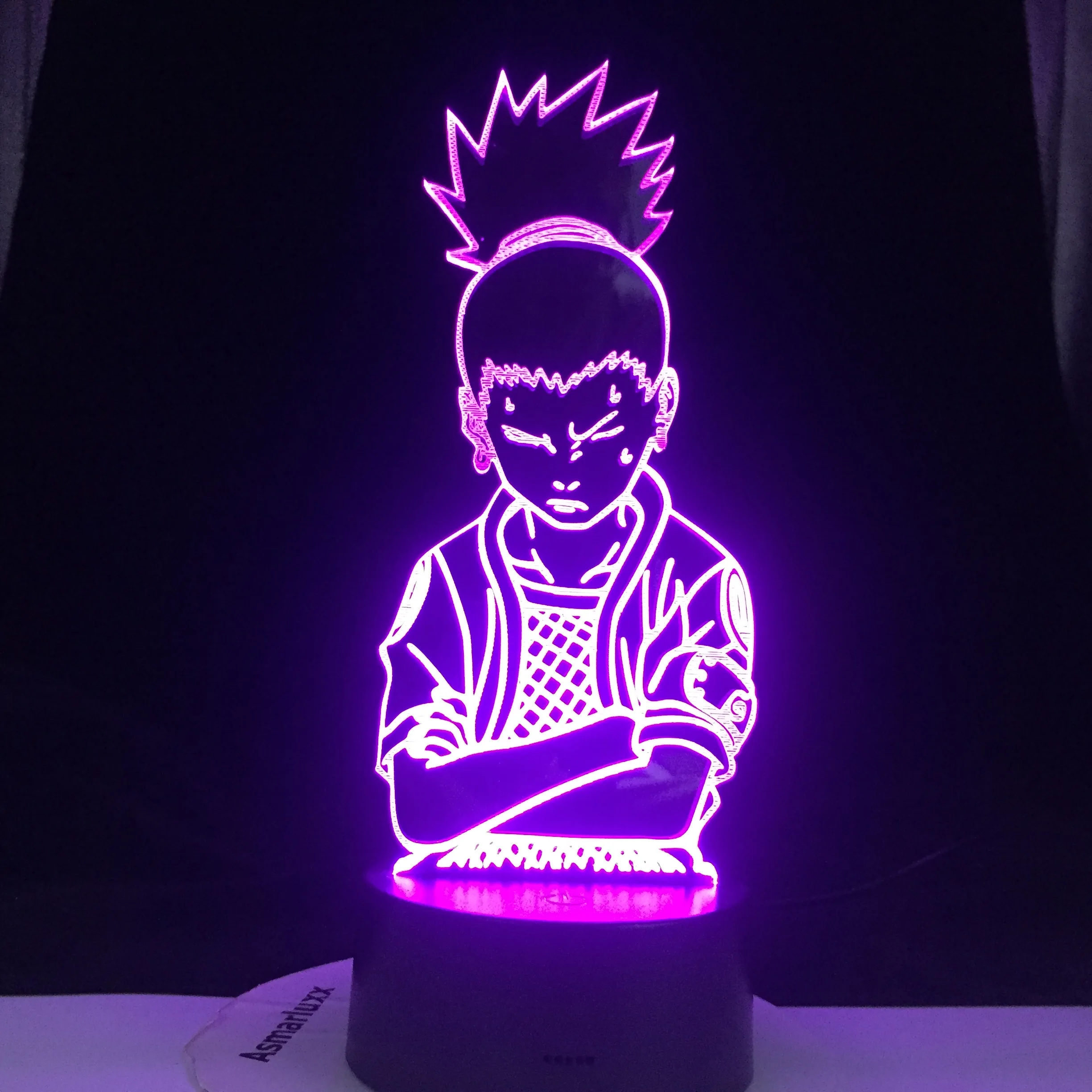 Светодиодный ночсветильник SHIKAMARU NARA Kakashi Sasuke Sakura с японским аниме рисунком