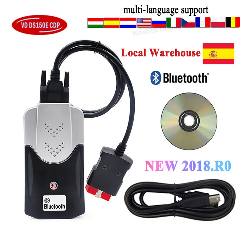 2021 Best V3.0 PCB 2018.R0 2017.R3 keygen NEW VCI vd ds150 cdp bluetooth OBD2 Scanner for delphis cars trucks Diagnostic tools | Автомобили