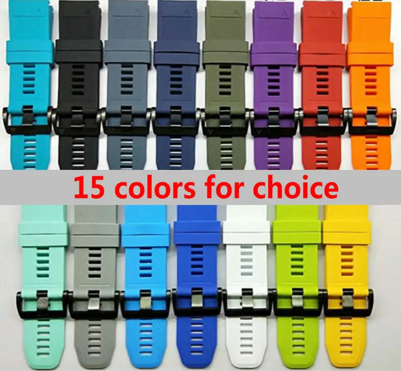 Ремешок для наручных часов 100 шт./лот ремешок Garmin Fenix 5S силиконовый спортивный