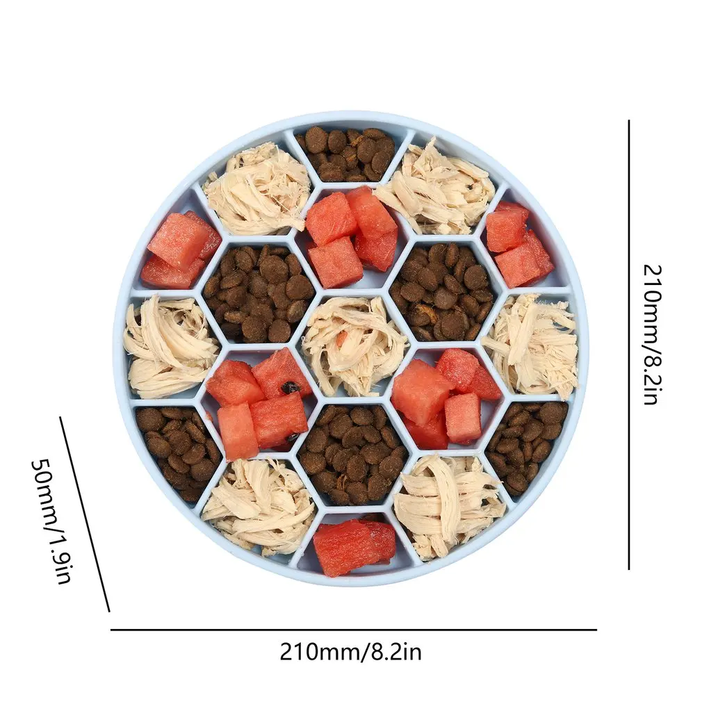 

Slow Feeder Dog Bowl With Bottom Suction Cup Puzzle Feeders Bowl Fun Feeder Silicone Slow Feed Pet Food Water Bowl