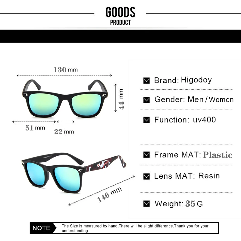 Детские солнцезащитные очки Higodoy Квадратные ретро для мальчиков и девочек