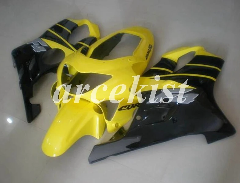 

New ABS Motorcycle bike Whole Fairings Kit Fit For HONDA CBR600 F4 1999 2000 99 00 FS Bodywork set black yellow