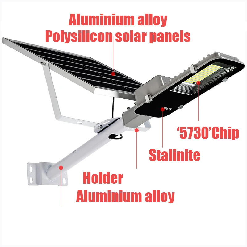 

Street LED Lens Street Floodlight Solar Panel Lighting Lamp Road Lamp Wireless Outdoor Waterproof Road Lighting Long Time