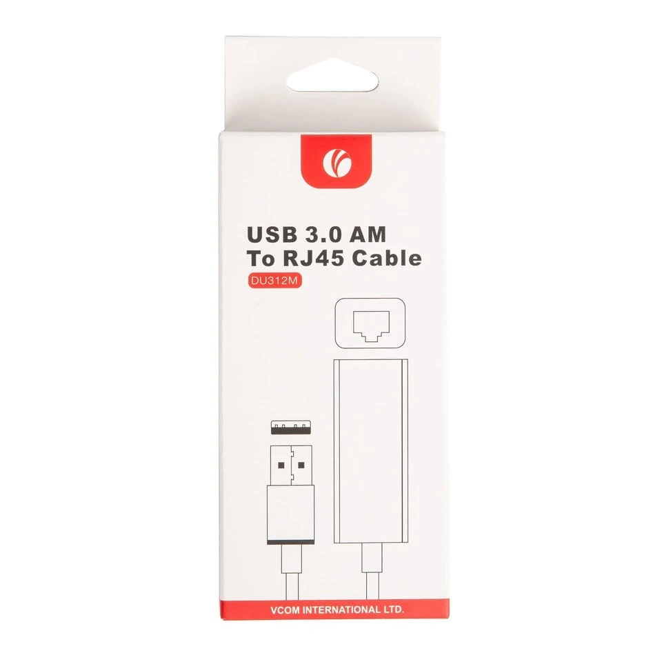 Кабель VCOM USB3.0 TO RJ45 0.15M DU312M |