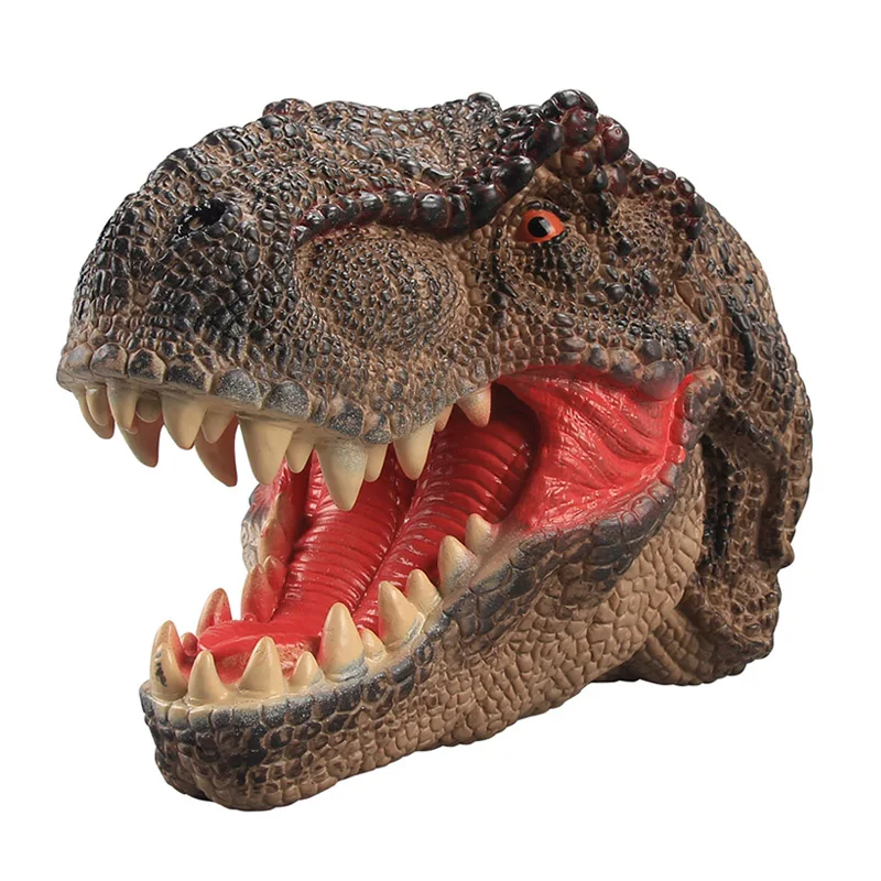 Triceratops Tyrannosaurus Of Dinosaur Hand Puppet For Stories Non-toxic Rubber Realistic Toys Collection Model Gift | Игрушки и хобби