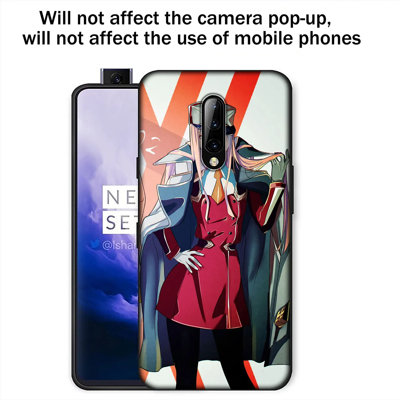 IYICAO Darling in the FranXX аниме Мягкий Силиконовый ТПУ черный чехол для телефона OnePlus 7T 7 Pro
