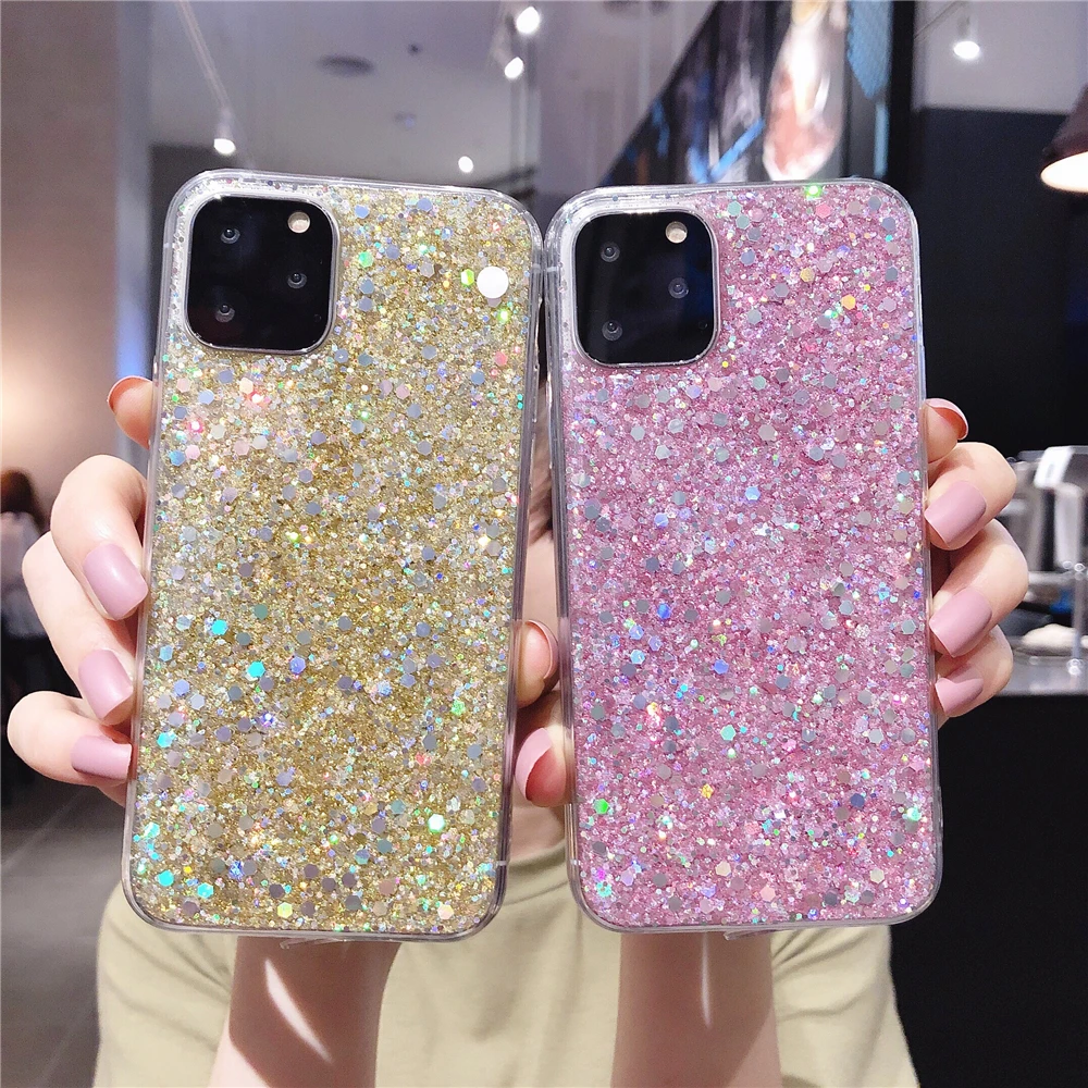 Блестящий Мягкий силиконовый чехол для Samsung Galaxy A10 A20 A20e A20s A30 A30s A40 A50 A50s A60 A70 A70s A80 A51