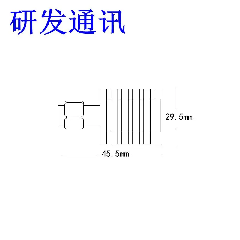 SMA Male Head Coaxial Dummy Load 5W RF DC-6G 50ohm | Instrument Parts & Accessories