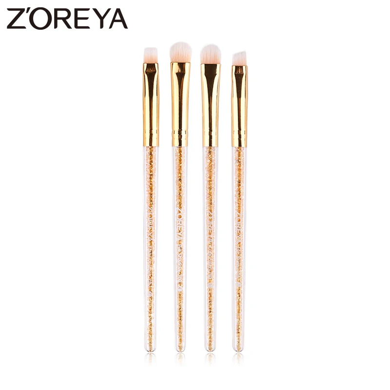 Набор золотых кистей для макияжа ZOREYA 4 шт. набор глаз плоская подводка тени век