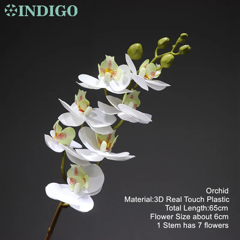 Индиго белые орхидеи фаленопсис сделай сам цветок Аранжировка с горшком