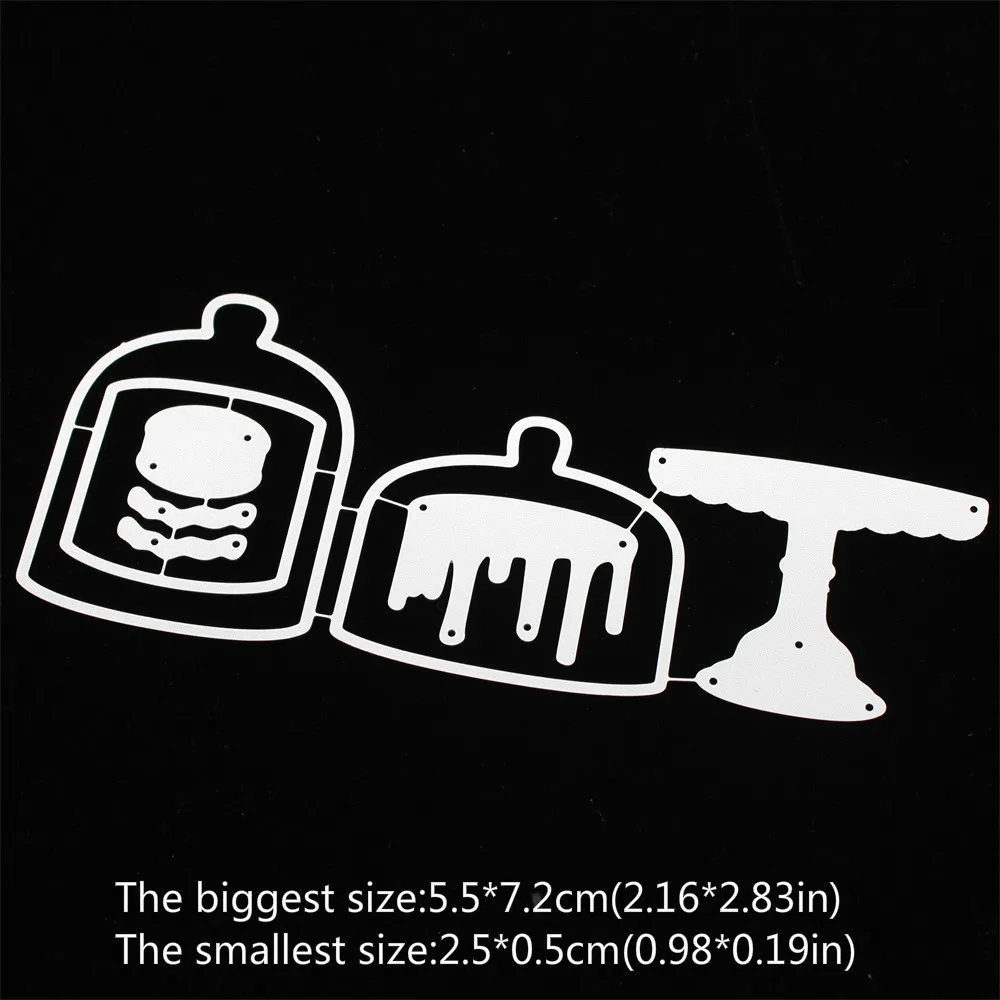 

Sweet Cloche Cake Stand Metal Cutting Dies Stencils for DIY Scrapbooking Decorative Embossing DIY Paper Cards
