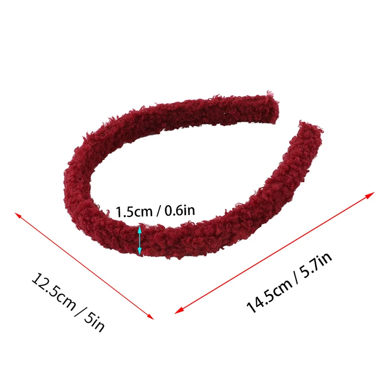Детские милые меховые повязки на голову 1 шт. пластиковые для волос девочек